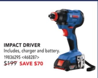 Lowe's Bosch impact driver offer