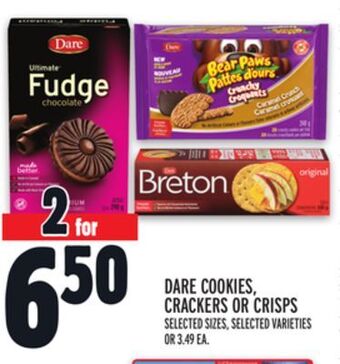 Metro Dare cookies, crackers or crisps offer
