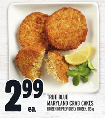 Metro True blue maryland crab cakes offer