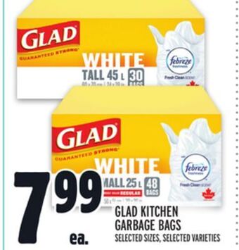 Metro Glad kitchen garbage bags offer
