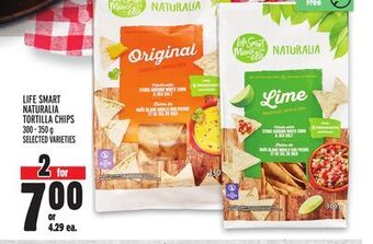 Metro Life smart naturalia tortilla chips offer