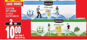 Metro Selection soft drinks offer