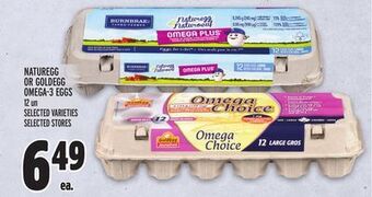 Metro Naturegg or goldegg omega-3 eggs offer