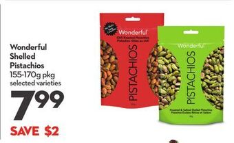 Longo's Wonderful shelled pistachios offer