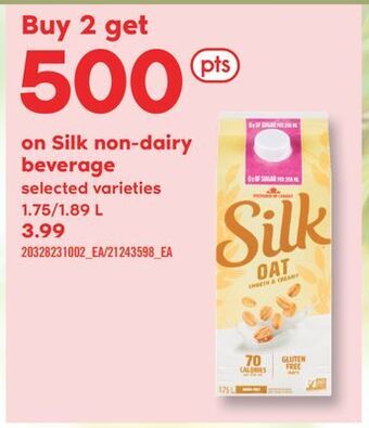 Fortinos Silk non-dairy beverage offer