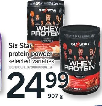 Fortinos Six star protein powder, 907 g offer