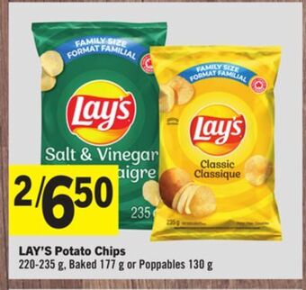 Foodland Lay's potato chips 220-235 g, baked 177 g or poppables 130 g offer