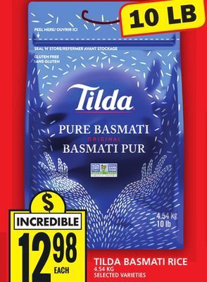 Food Basics Tilda basmati rice offer