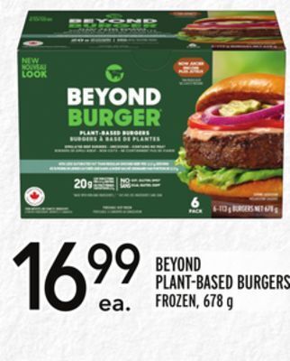 Metro Beyond plant-based burgers offer