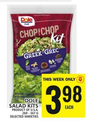 Food Basics Dole salad kits offer