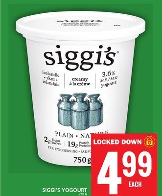 Food Basics Siggi's yogourt offer