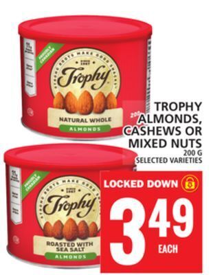 Food Basics Trophy almonds, cashews or mixed nuts offer