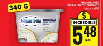 Food Basics Philadelphia cream cheese product offer