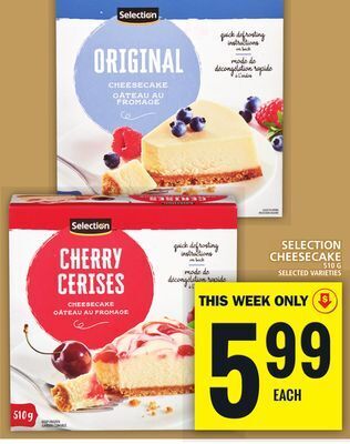 Food Basics Selection cheesecake offer