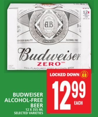 Food Basics Budweiser alcohol-free beer offer