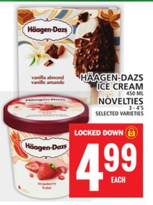 Food Basics Häagen-dazs ice cream or novelties offer
