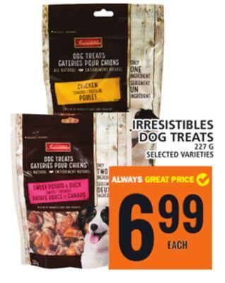 Food Basics Irresistibles dog treats offer