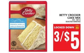 Food Basics Betty crocker cake mix offer