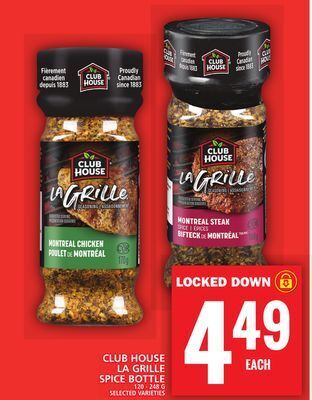 Food Basics Club house la grille spice bottle offer