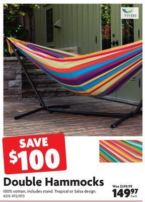 Home Hardware Double hammock offer