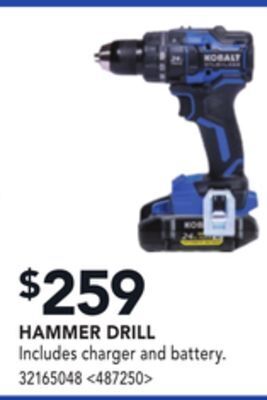 RONA Kobalt hammer drill offer