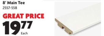 Home Hardware 8' main tee offer