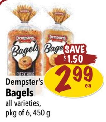 Farm Boy Dempster's bagels offer