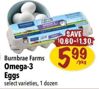 Farm Boy Burnbrae farms omega-3 eggs offer