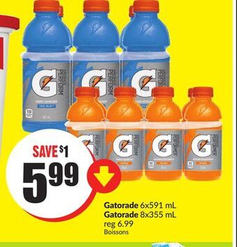 Chalo FreshCo Gatorade 6x591 ml gatorade 8x355 ml offer
