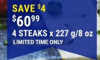 M & M Food Market Bacon wrapped beef filet mignons offer