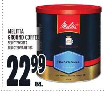 Metro Melitta ground coffee offer