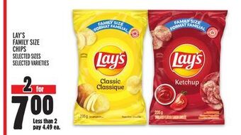 Metro Lay's family size chips offer