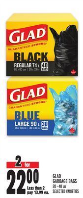 Metro Glad garbage bags offer