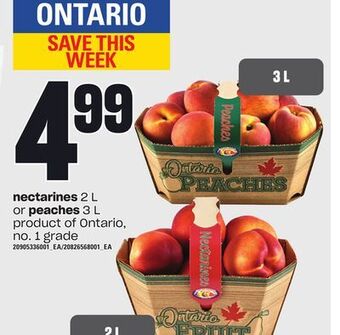 Independent Grocer Nectarines, 2 l or peaches 3 l offer