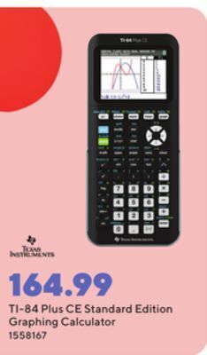 Staples Texas instruments ti-84 plus ce standard edition graphing calculator offer