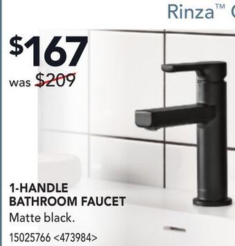 RONA 1-handle bath room faucet offer