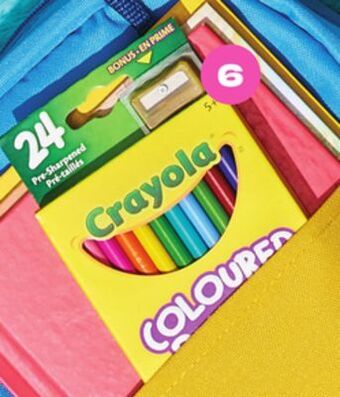 Loblaws Crayola coloured pencils, 24's offer