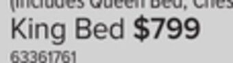 Leon's Copeland 3-piece king storage bed - wire-brushed grey offer