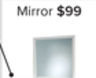 Leon's Frost mirror - white offer
