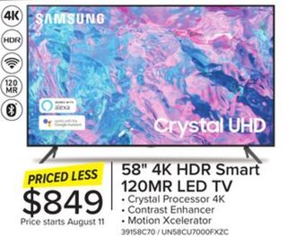 Leon's Samsung 58 cuhd 4k smart tv un58cu7000fxzc offer