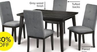 Leon's Carson 5-piece dining set - grey offer