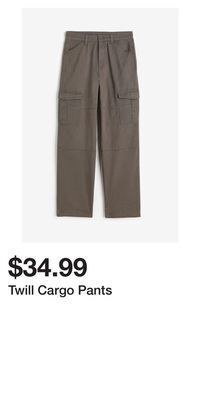 H&M Twill cargo pants offer