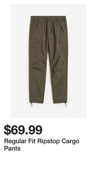 H&M Regular fit ripstop cargo pants offer