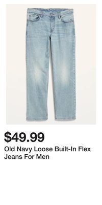 Old Navy Old navy loose built-in flex jeans for men offer