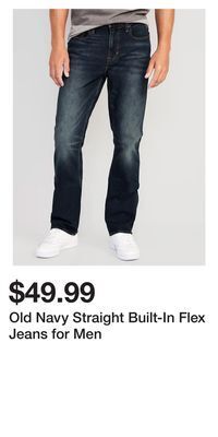 Old Navy Old navy straight built-in flex jeans for men offer