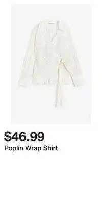 H&M Poplin wrap shirt offer