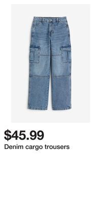 H&M Denim cargo trousers offer