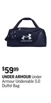 Sport Chek Under armour undeniable 5.0 duffel bag offer