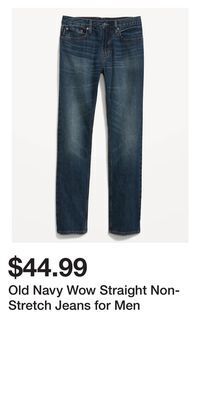 Old Navy Old navy wow straight non-stretch jeans for men offer