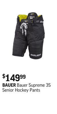 Sport Chek Bauer supreme 3s senior hockey pants offer